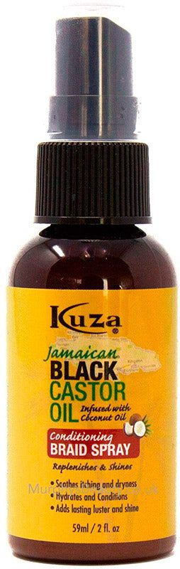 Kuza Kuza Jamaican Black Castrol Braid Spray 2oz