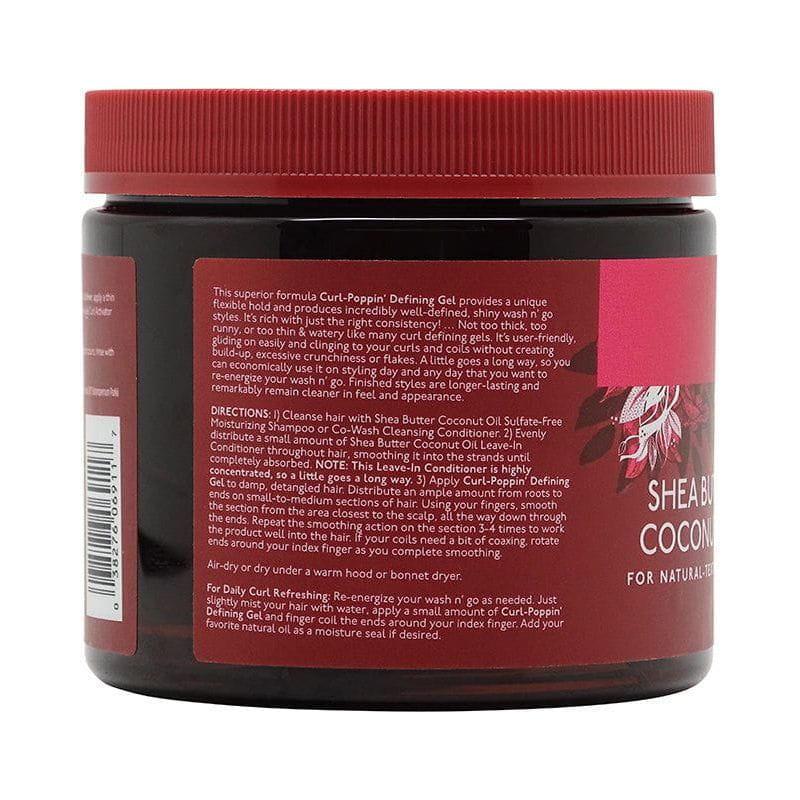 Luster's Pink Health & Beauty Pink Shea Butter Coconut Oil Curl - Poppin' Definning Gel 454g