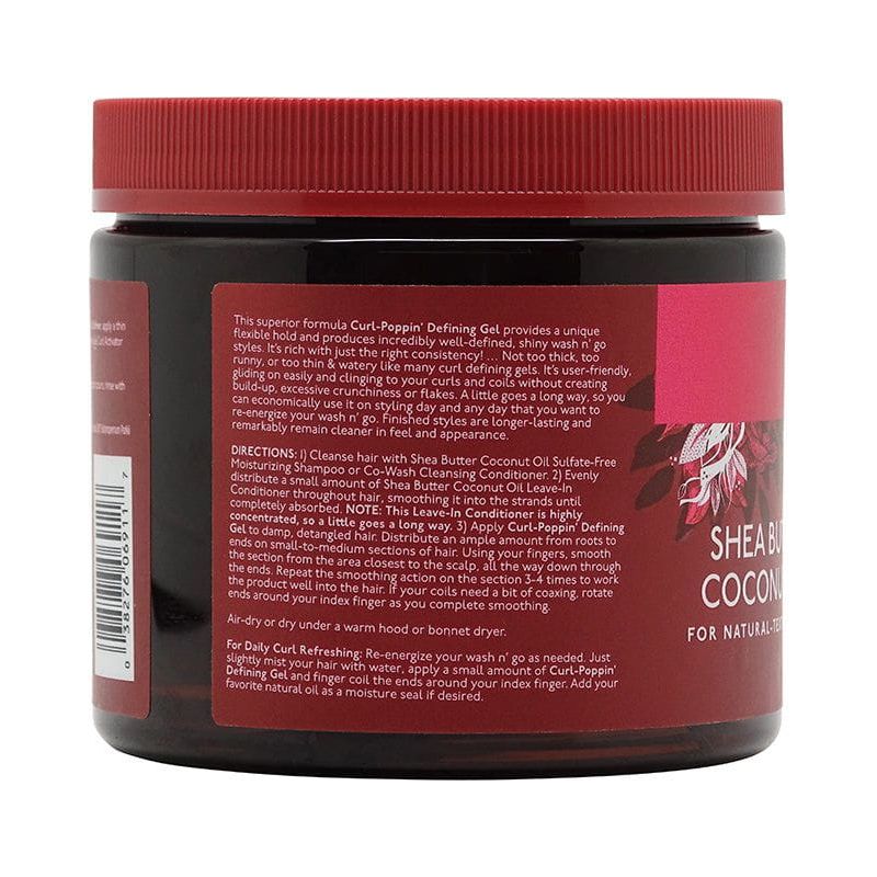 Pink Shea Butter Coconut Oil Curl - Poppin' Definning Gel 454g