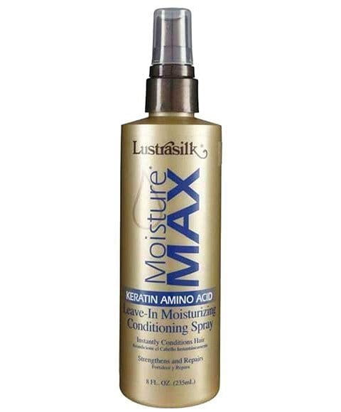 Lustrasilk Health & Beauty Lustrasilk - Spray revitalisant sans rinçage Moisture Max Keratin Amino Acid 8oz
