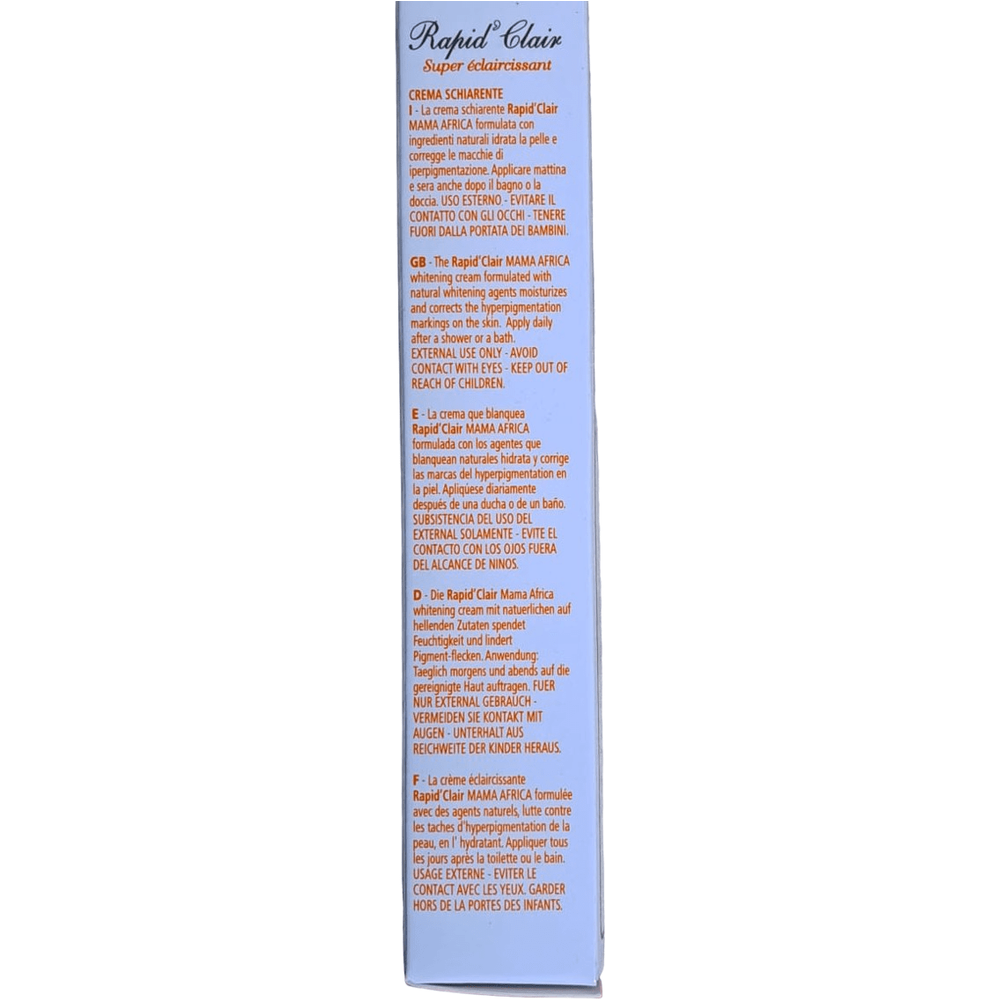 Mama Africa Rapid Clair Lightening Beauty Cream With Aloe Vera 60 ml