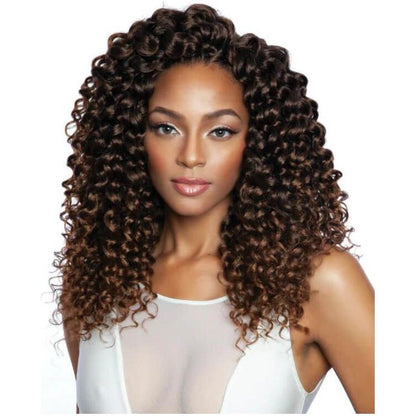 Mane Concept Health & Beauty Mane Concept Afri-Naptural Caribbean 3X Sassy Curl Crochet Braid Kanekalon + Toyokalon Fiber 14"