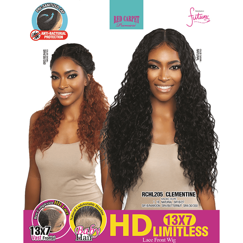 Mane Concept Health & Beauty Mane Concept Red Carpet HD 13X7 Front Lace Futura Wig Clementine 28 _ Synthetic Hair