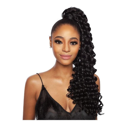 Mane Concept Health & Beauty Mega Brazilian Ponytail Closure Human WANDER CURL  22"