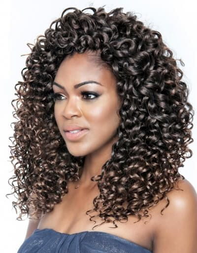 Mane Concept Mane Concept Afri-Naptural Caribbean Sassy Curl Crochet Braid Kanekalon + Toyokalon Fiber 18"