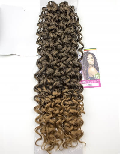 Mane Concept Mane Concept Afri-Naptural Caribbean Sassy Curl Crochet Braid Kanekalon + Toyokalon Fiber 18"