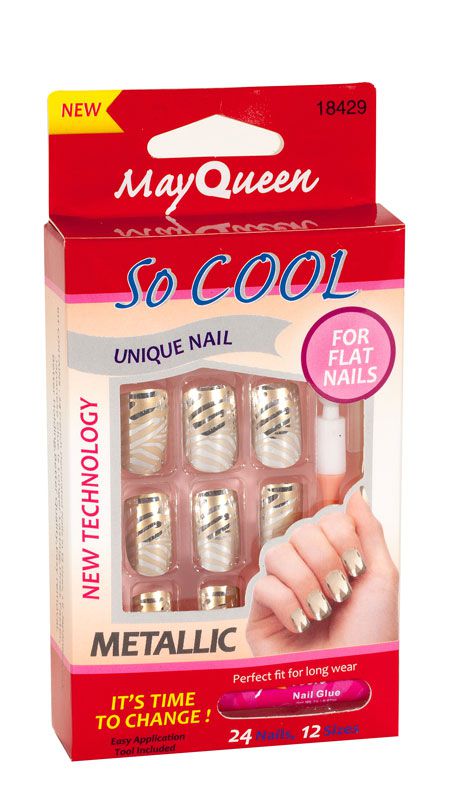 MayQueen Unique Nail Metallic For Flat Nails - Nails 18429