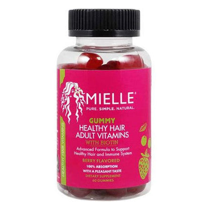 Mielle Health & Beauty Mielle Gummy Healthy Hair Adult Vitamins 60 Gummies