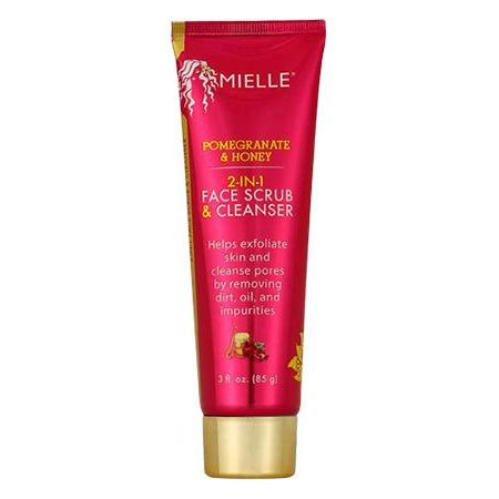 Mielle Pomegranate & Honey 2-In-1 Face Scrub & Cleanser 85g