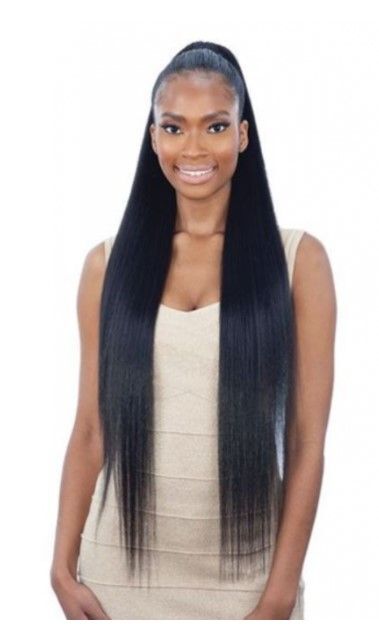 ModelModel Model Model Equal Silky Straight Yaky 32" Ponytail Cheveux synthétiques