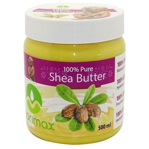 Morimax Health & Beauty Morimax 100% Pure Shea Butter Moisturising Cream 500ml