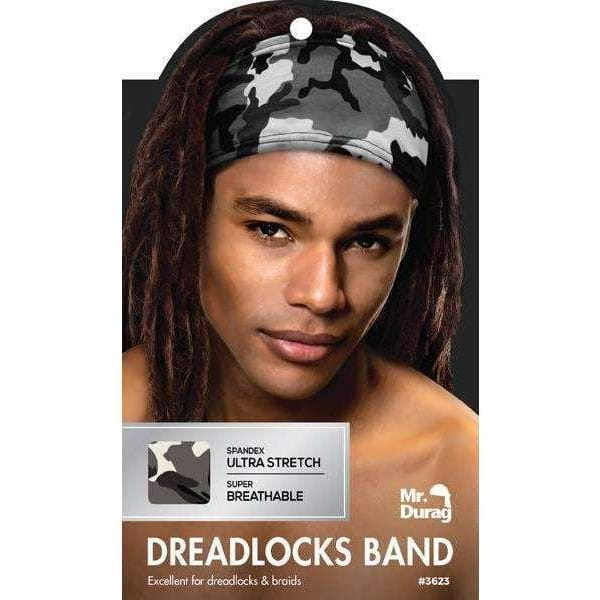 Mr.Durag Mr. Durag Dreadlock Spandex Band Grey Camouflage