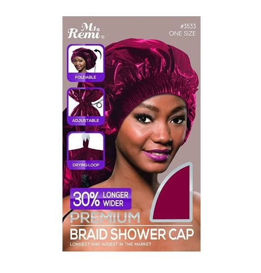 Ms.Remi Ms. Remi Max Jumbo Braid Shower Cap Burgundy #3533