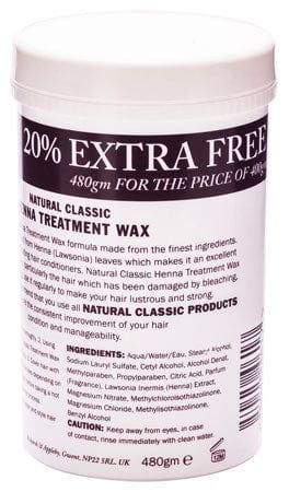 Natural Classic Henna Treatment Wax Hair Conditioner 480g