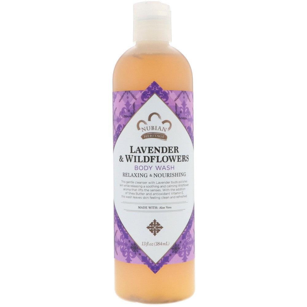 Nubian Indian Nubian Lavender & Wildflowers Body Wash 13Oz