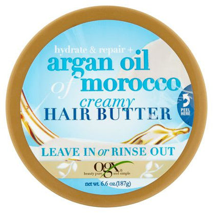 OGX Argan Oil of Morocco Creamy Hair Butter 187g | gtworld.be 