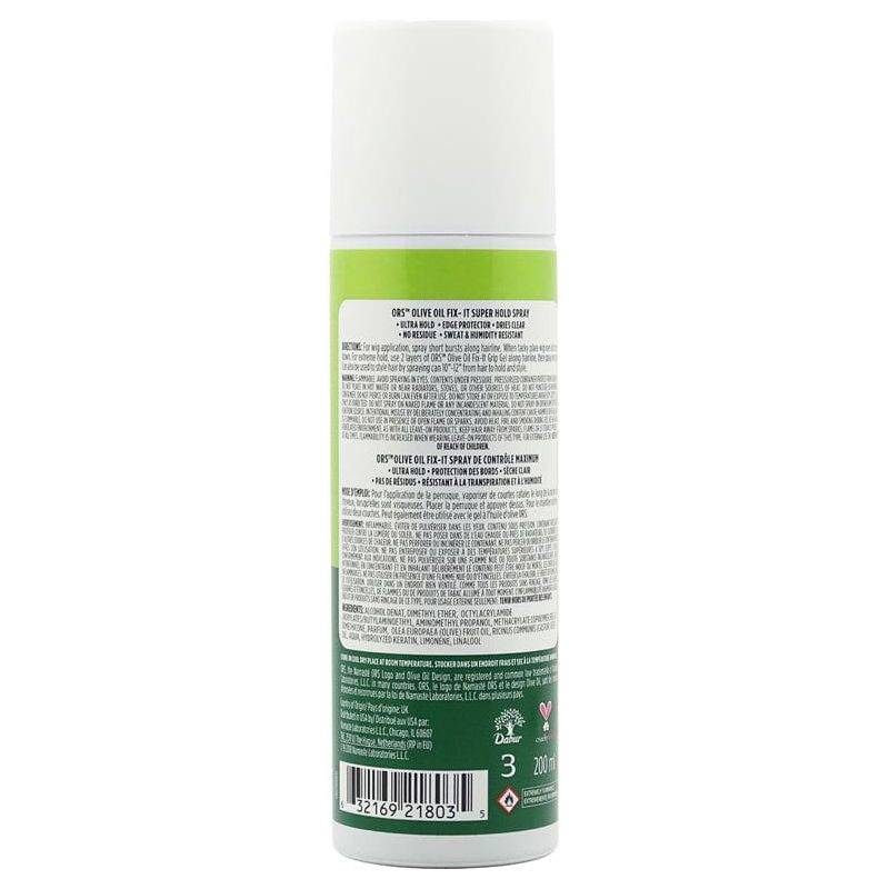 ORS Olive Oil Fix-It Super Hold Spray with Castor Oil 200ml