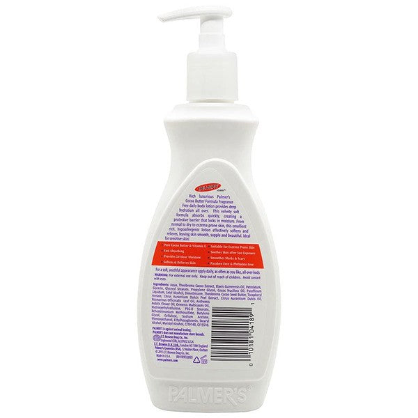 Palmer's Cocoa Butter Formula with Vitamin E Fragrance Free Lotion 400ml | gtworld.be 