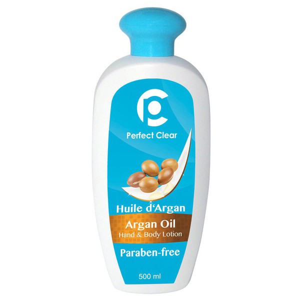 Perfect Clear Argan Oil Hand & Body Lotion, Paraben free 500ml | gtworld.be 