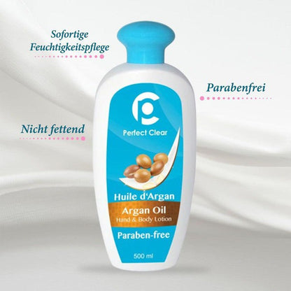 Perfect Clear Argan Oil Hand & Body Lotion, Paraben free 500ml | gtworld.be 