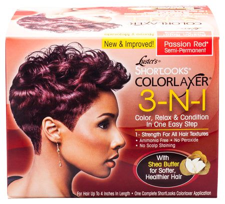 Pink Lusters Shortlooks ColorLaxer  Semi-Permanent 3 IN 1 Color, Relax & Condition