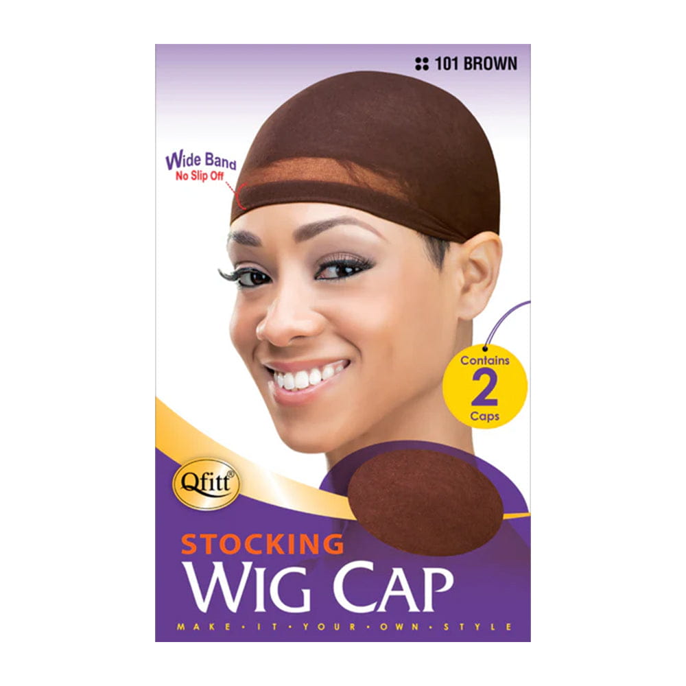 Qfitt Health & Beauty Brown (101) Qfitt - Bonnet de perruque en nylon (2 pièces)