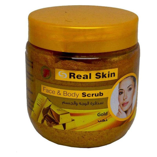 Real Skin Health & Beauty Real Skin Gommage Visage & Corps Or 500ml GT World of Beauty