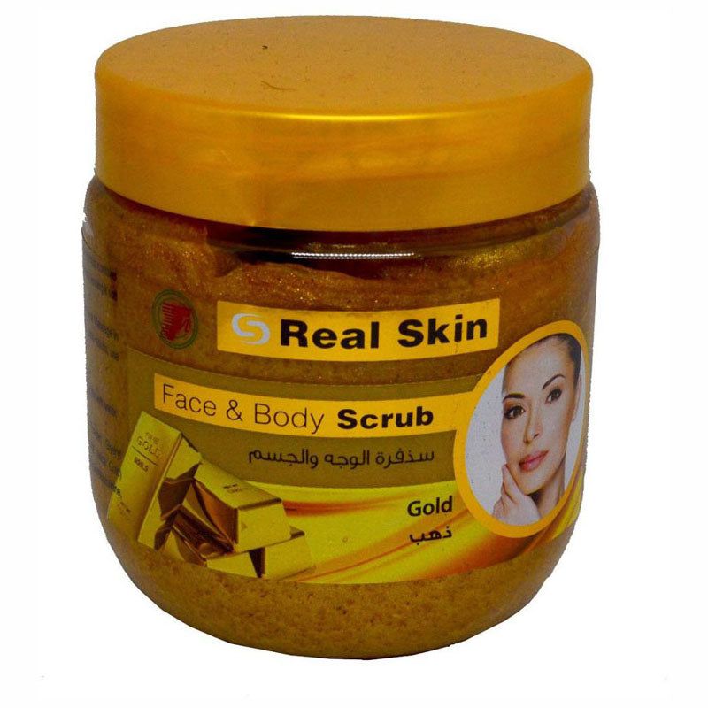 Real Skin Real Skin Gesicht & Körperpeeling Gold 500ml