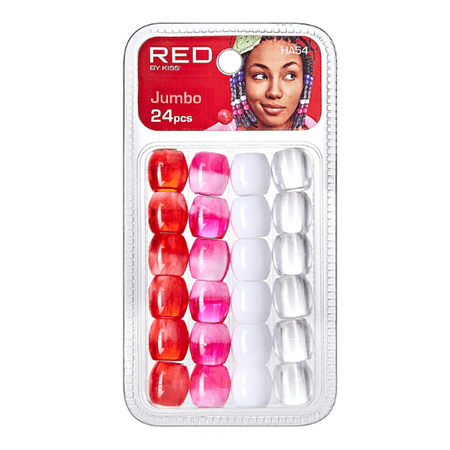 Red By Kiss Jumbo Hair Beads 24pcs | gtworld.be 