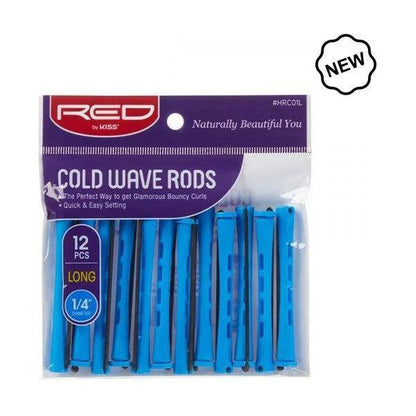 Red By kiss Cold Wave Rods Long 1/4" 12pc