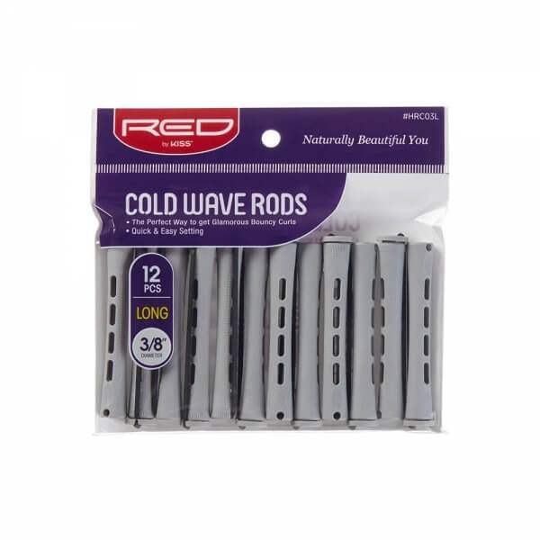 Red by Kiss Gray Red By kiss Cold Wave Rods  Long 1/4" 12pc 