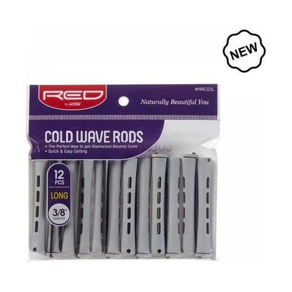 Red By kiss Cold Wave Rods Long 1/4" 12pc