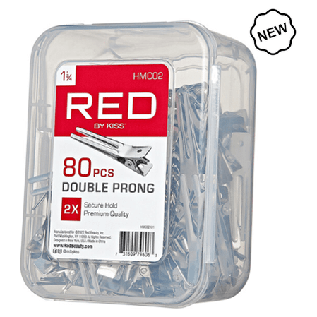 Red by Kiss Health & Beauty Red By Kiss 1 3/4 Double Prong Clips 80 PCS