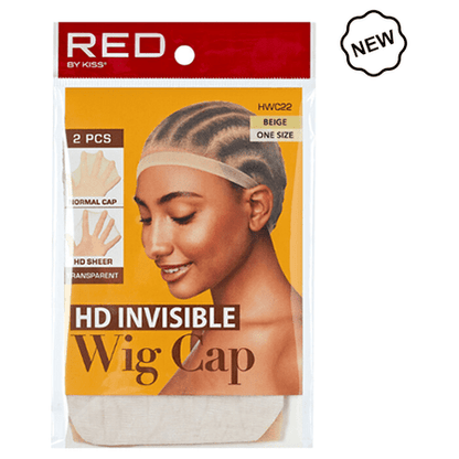 Red by Kiss Health & Beauty Red By Kiss HD Stocking Wig Cap 2pcs Beige Red By Kiss HD Invisible Stocking Wig Cap