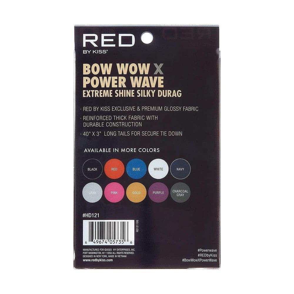 Red by Kiss Red By Kiss Bow Wow X Power Wave Extreme Shine Silky Durag -  Black