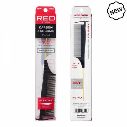 Red By Kiss Carbon Axe Pin Tail Comb | gtworld.be 