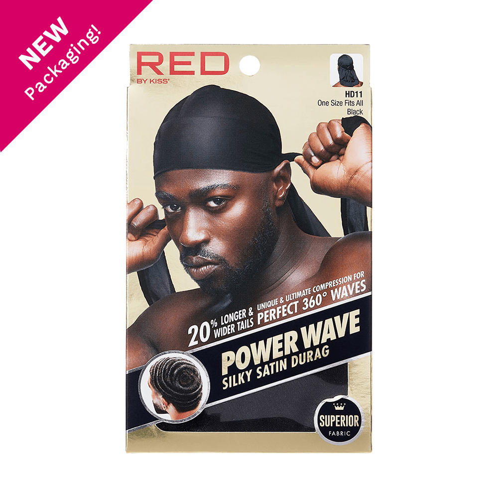 Red By Kiss Power Wave Silky Satin Durag _ Superior Fabric | gtworld.be 