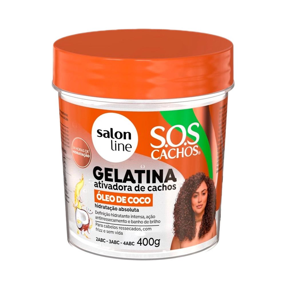 Salon Line Health & Beauty Salon Line SOS Cachos Óleo De Coco Hair Gelatin 400g