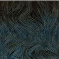 Sensationnel Schwarz-Blaugrün Mix Ombre #T1B/Dark Teal Sensationnel Instant Pony Ocean Wave 30" - Synthetic Hair