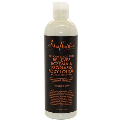 Shea Moisture Health & Beauty Shea Moisture African Black Soap Relieves Eczema & Psoriasis Body Lotion 355ml