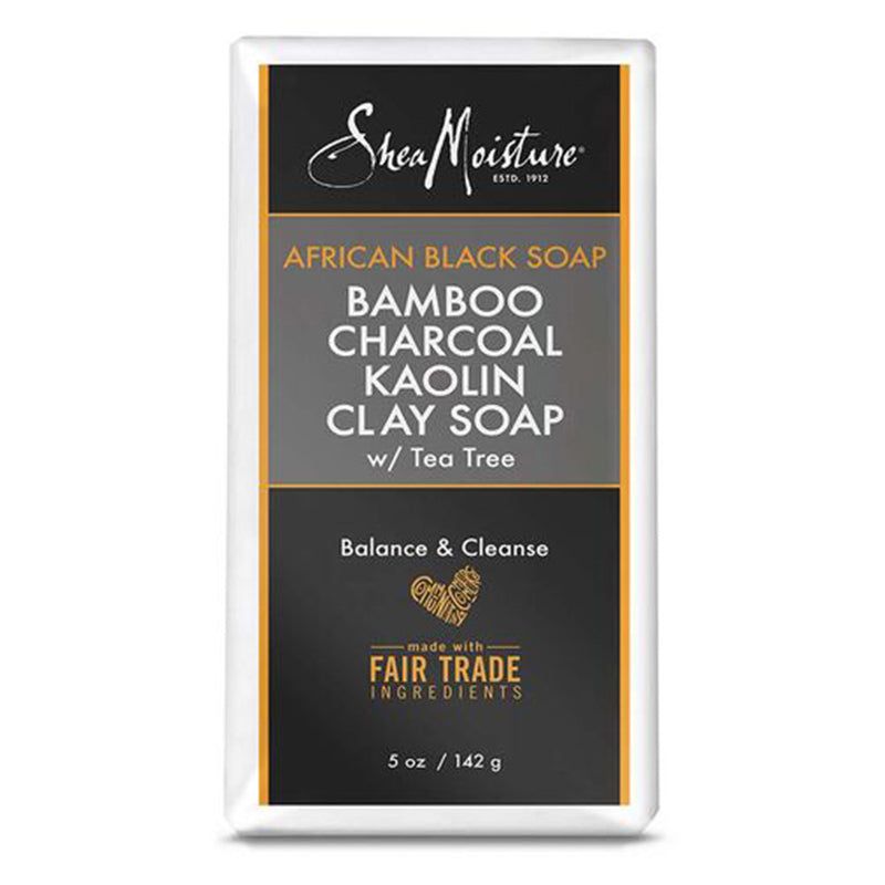Shea Moisture African Black Soap Bamboo Charcoal Kaolin Clay Soap 142g | gtworld.be 