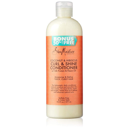 Shea Moisture Shea Moisture Coconut & Hibiscus Curl & Shine Conditioner [Bonus 50% Free] 19.5 oz