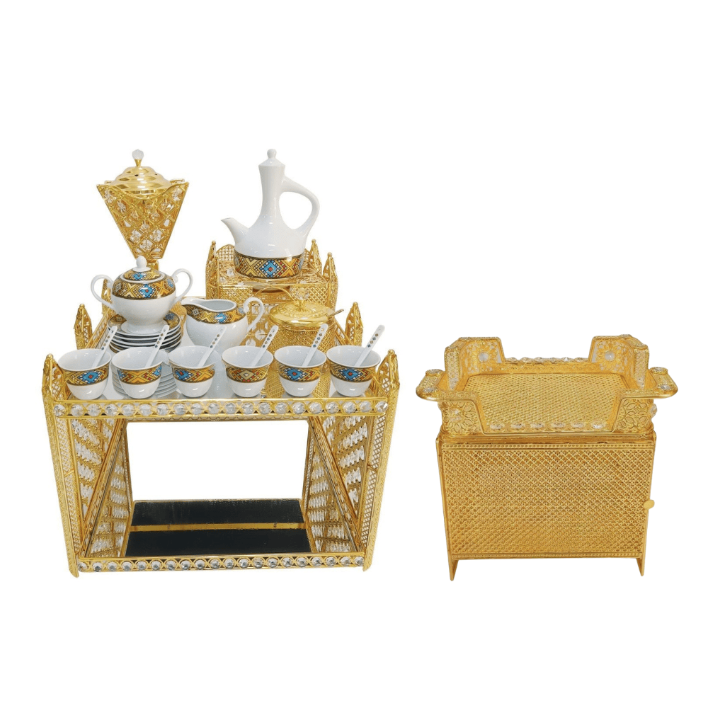 Shewhat Health & Beauty Gold Shewhat 5pcs Rekebot Set Square 1 (Gold & Silver)