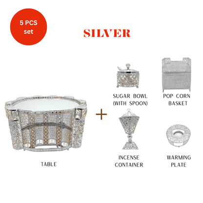 Shewhat Health & Beauty Shewhat 5pcs Rekebot Set Square 1 (Gold & Silver)