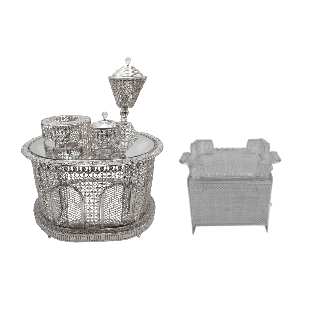 Shewhat Health & Beauty Silver Shewhat 5pcs Rekebot Set Oval 2 (Gold & Silver)