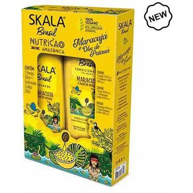 Skala Brasil Kit Passion Fruit and Pataua Oil Shampoo + Conditioner 650ml