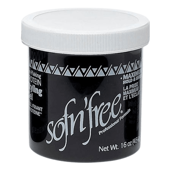 sofn'free Health & Beauty Sofn'free Non Flaking Protein Styling Gel Black 473ml