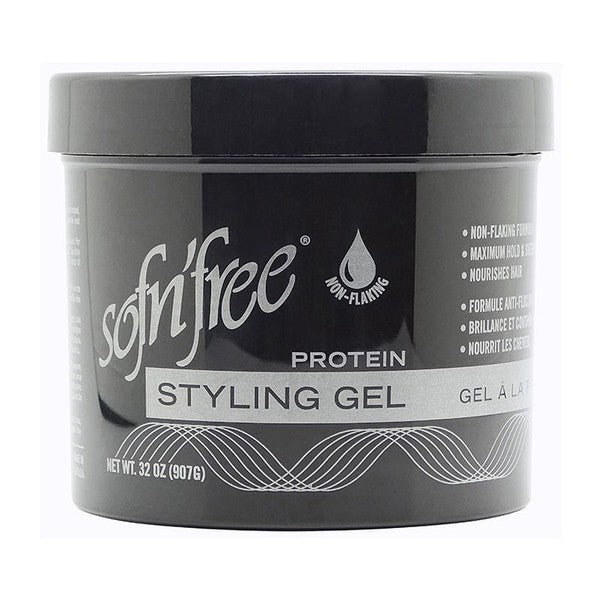 Sofn'free Non-Flaking Protein Styling Gel Black 946ml | gtworld.be 