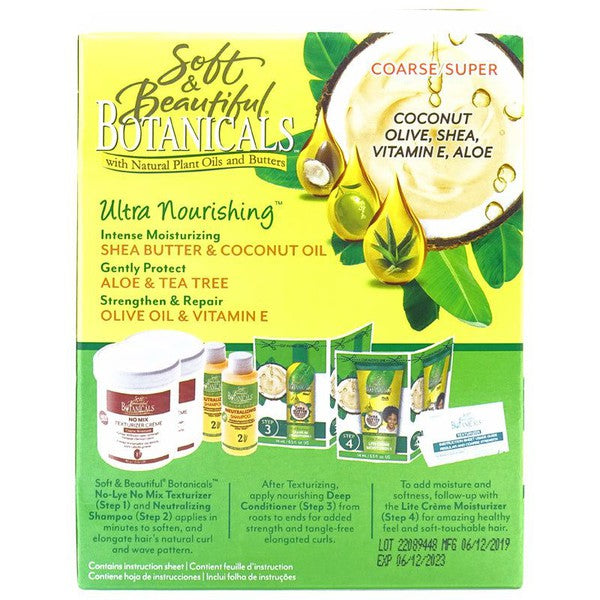 Soft & Beautiful Soft and Beautiful Botanicals No Mix Texturizer Coarse, 2 Applications