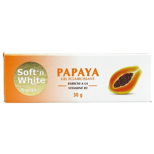 Swiss Soft'n White Papaya Lightening Gel 30g | gtworld.be 